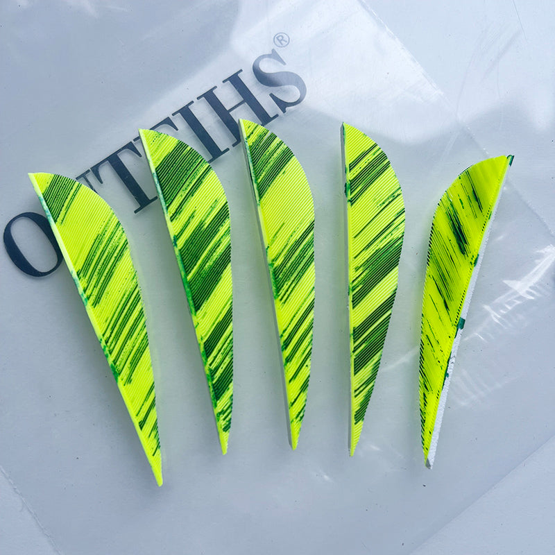 ONTFIHS 2.5 Inch Camo Paracolic – Turkey Feather Fletching