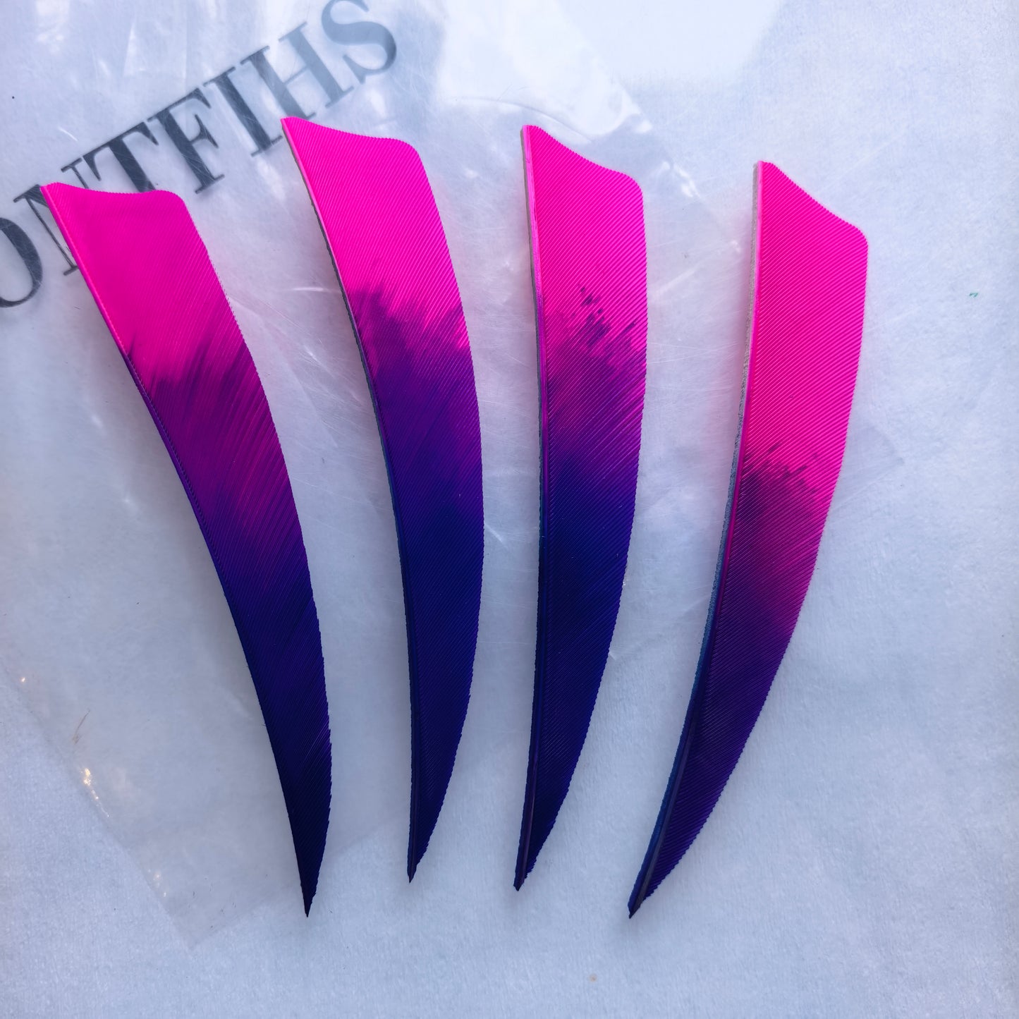 50 Pcs 4Inch Vanes Natural Turkey Feather Shield Cut Fletches Arrows Parts Archery DIY Accessories