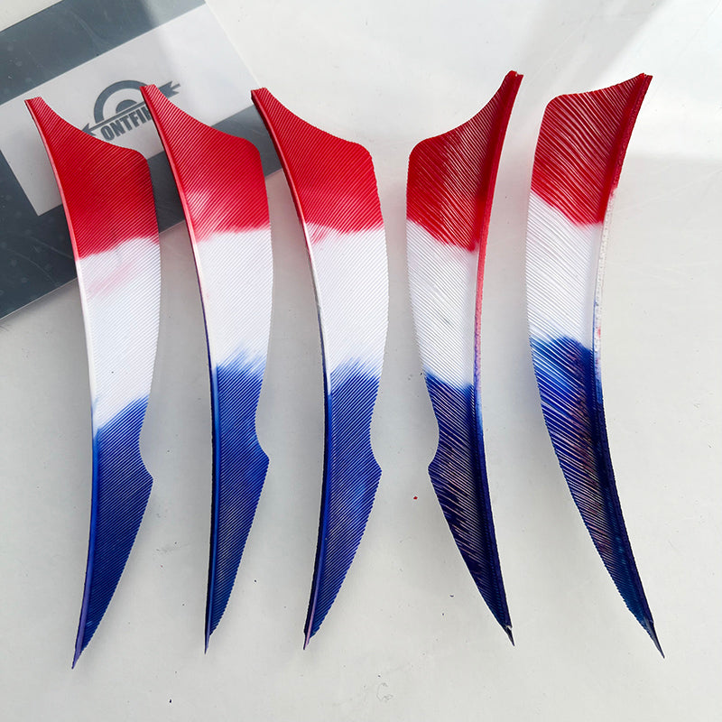 4 Inch Stings Gradient Colors Arrow Feathers - Turkey Feather Fletching