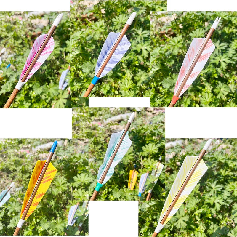 50Pcs 4" Stings Camo Arrow Feathers Archery Fletches Fletchings For Bow Arrow DIY Hunting Shooting Accessorises