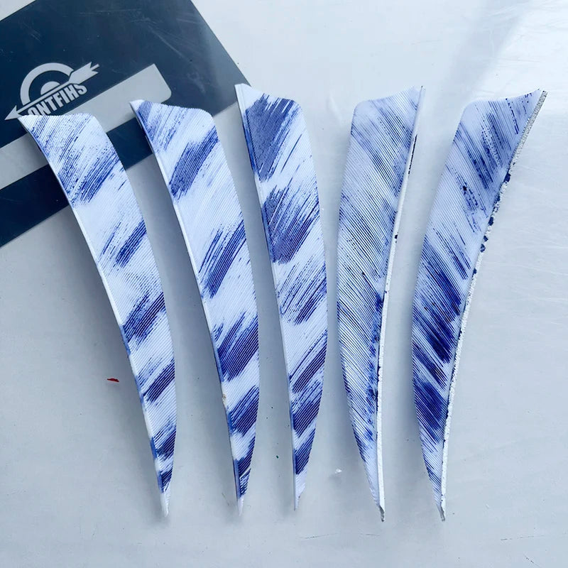 50Pcs 4inch Camo Shield Arrow Fletching Turkey Feathers DIY Accessories Hunting Shooting