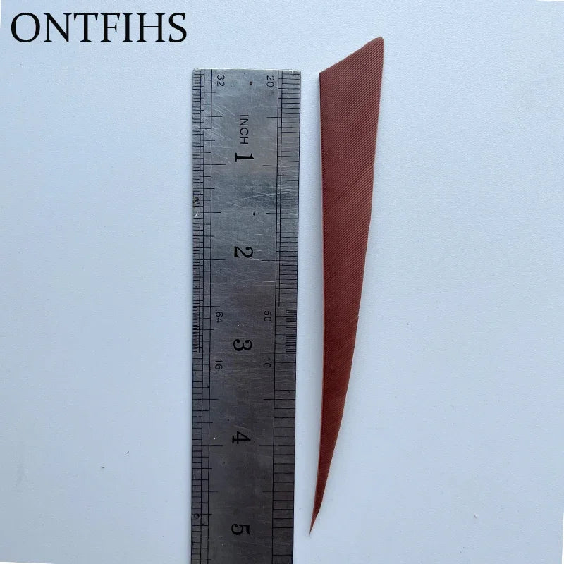 50Pcs Turkey Threaten Feather Arrow Bow Wooden Tail Primitive Feather Arrows War Feather