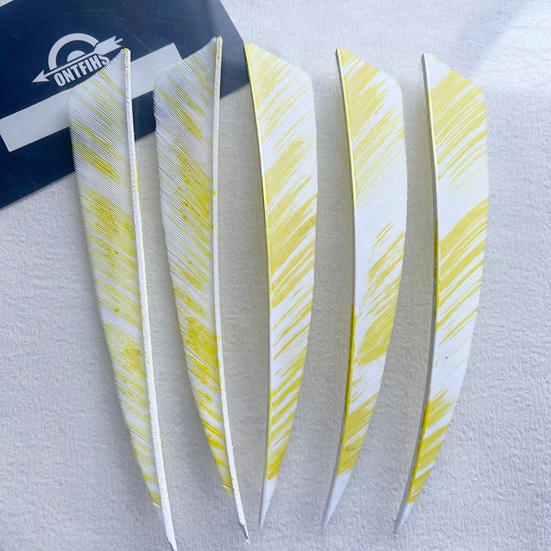 50Pcs 5inch Camo Shield Arrow Fletching Turkey Feathers DIY Accessories Hunting Shooting