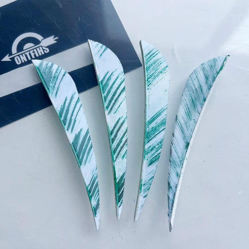 50Pcs 3Inch Camo Parabolic Arrow Feathers Archery Fletches For Bow Arrow DIY Hunting Shooting Accessorises