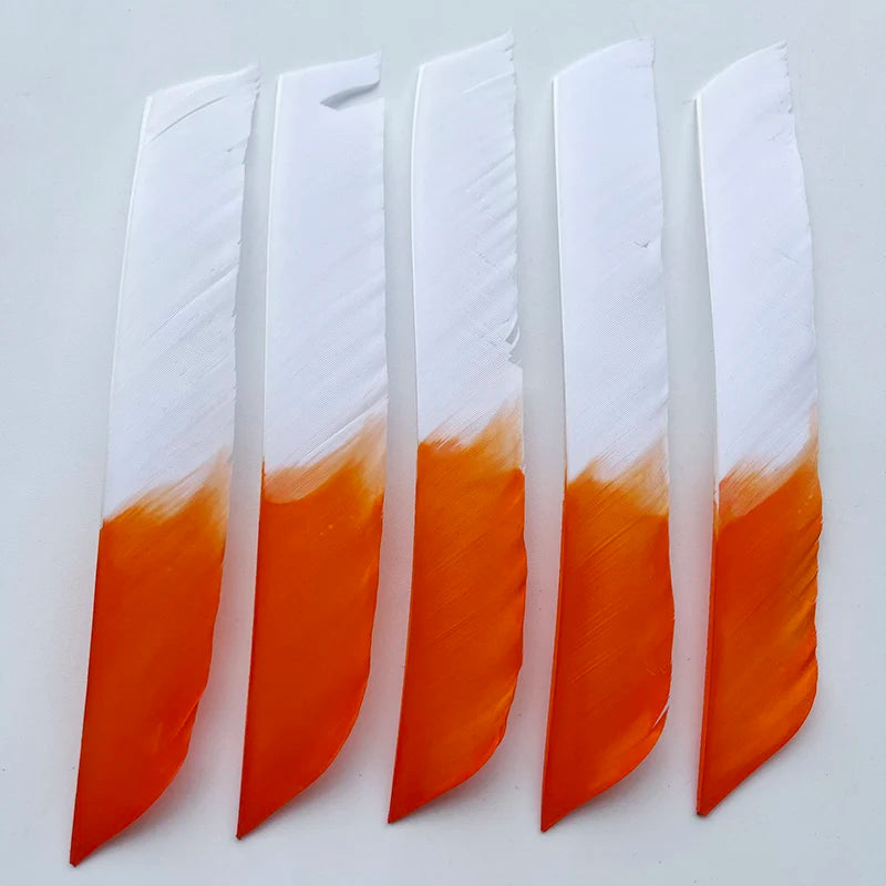 50Pcs Full Length (7-10 Inch) Archery Fletches Natural Turkey Feathers Hunting Arrow Fletching for Bow DIY Accessories