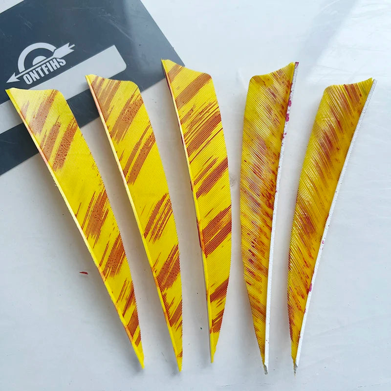 50Pcs 4inch Camo Shield Arrow Fletching Turkey Feathers DIY Accessories Hunting Shooting