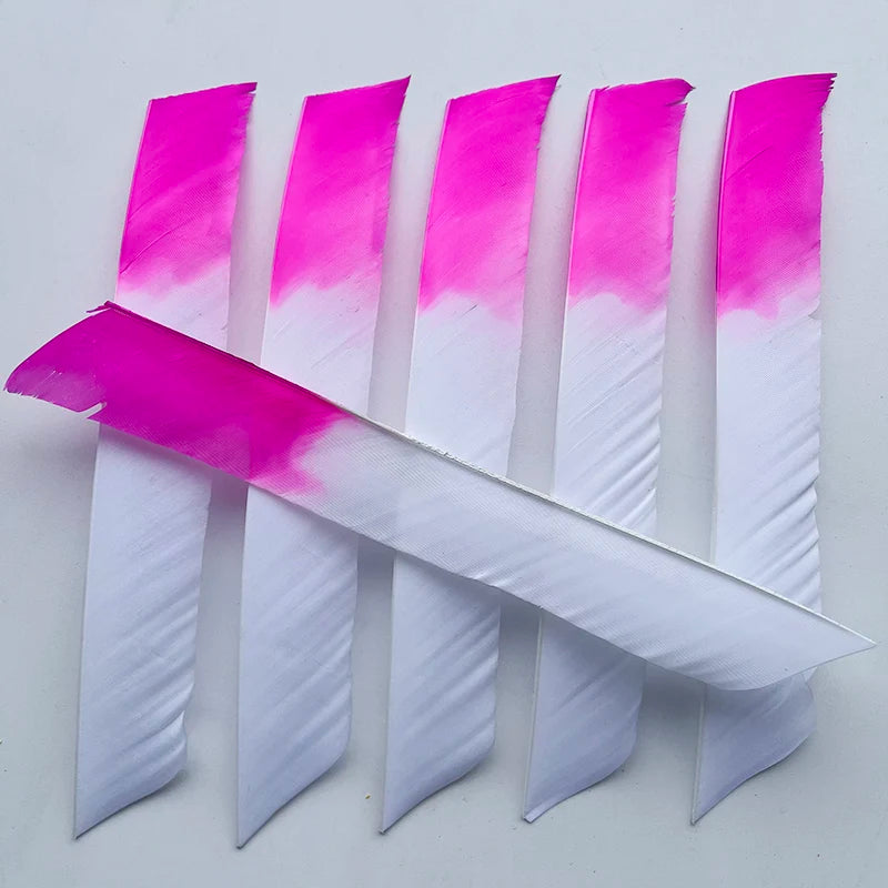 50Pcs Full Length (7-10 Inch) Archery Fletches Natural Turkey Feathers Hunting Arrow Fletching for Bow DIY Accessories