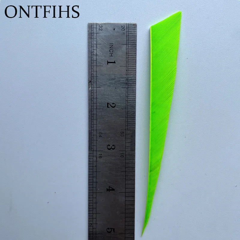 50Pcs Turkey Threaten Feather Arrow Bow Wooden Tail Primitive Feather Arrows War Feather