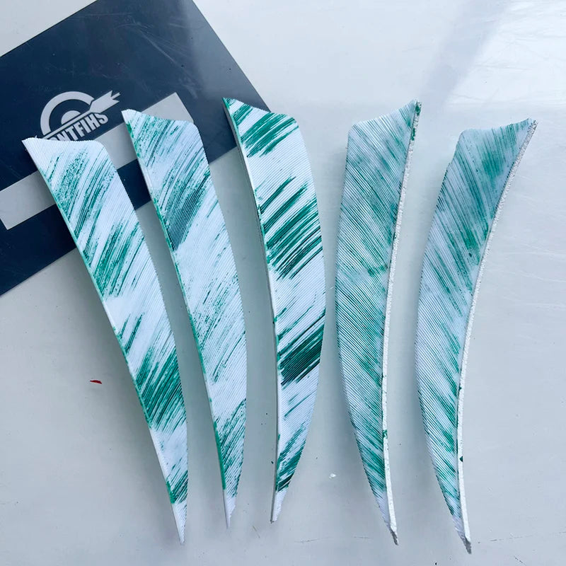 50Pcs 4inch Camo Shield Arrow Fletching Turkey Feathers DIY Accessories Hunting Shooting