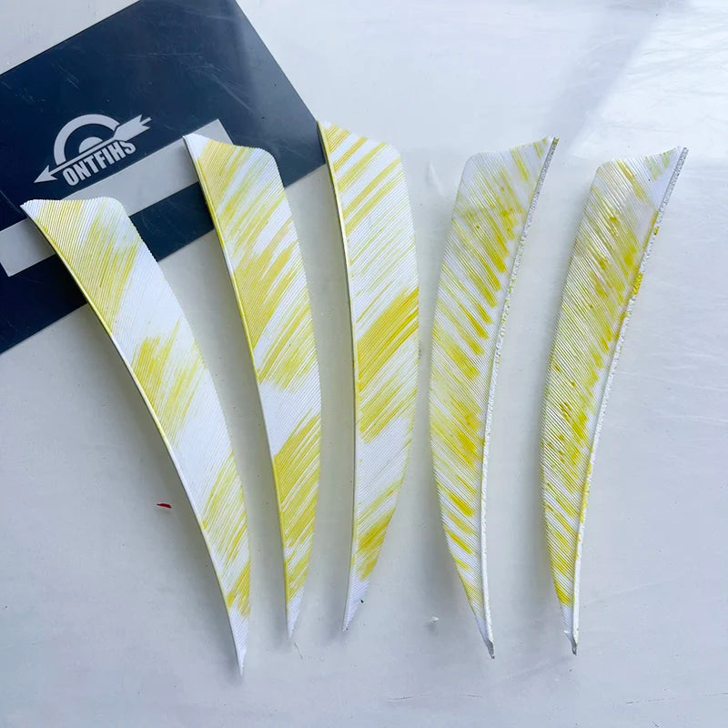 50Pcs 4inch Camo Shield Arrow Fletching Turkey Feathers DIY Accessories Hunting Shooting
