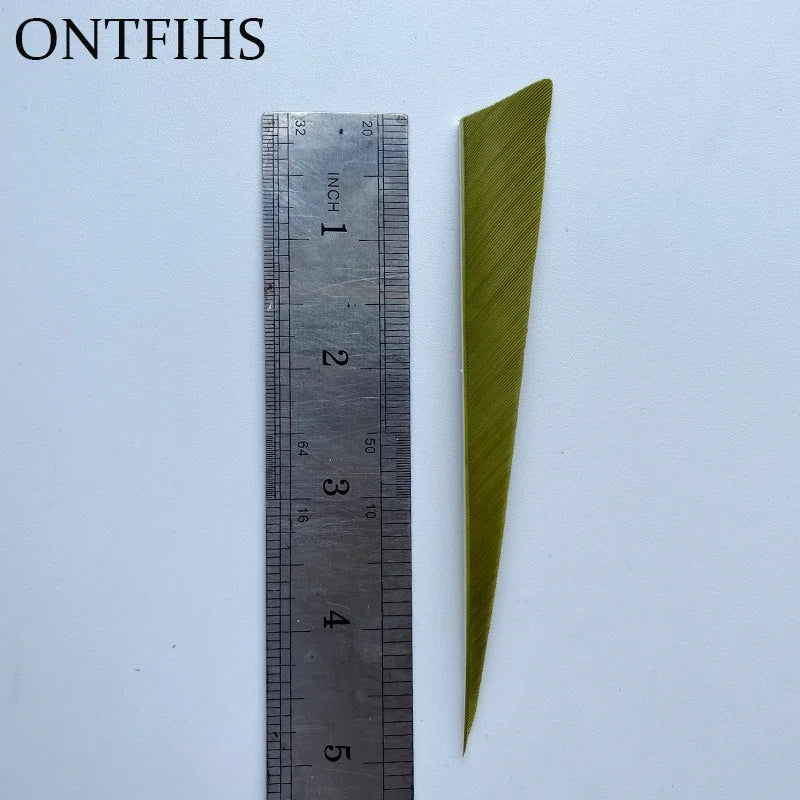 50Pcs Turkey Threaten Feather Arrow Bow Wooden Tail Primitive Feather Arrows War Feather