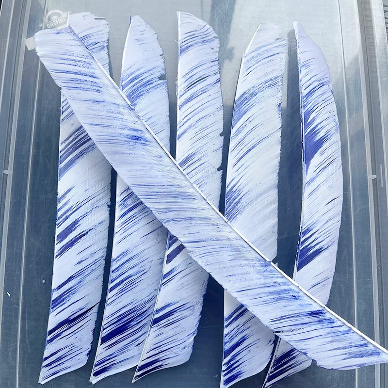 18Pcs Full Length Camo Arrow Fletching Turkey Feathers DIY Accessories Hunting Shooting