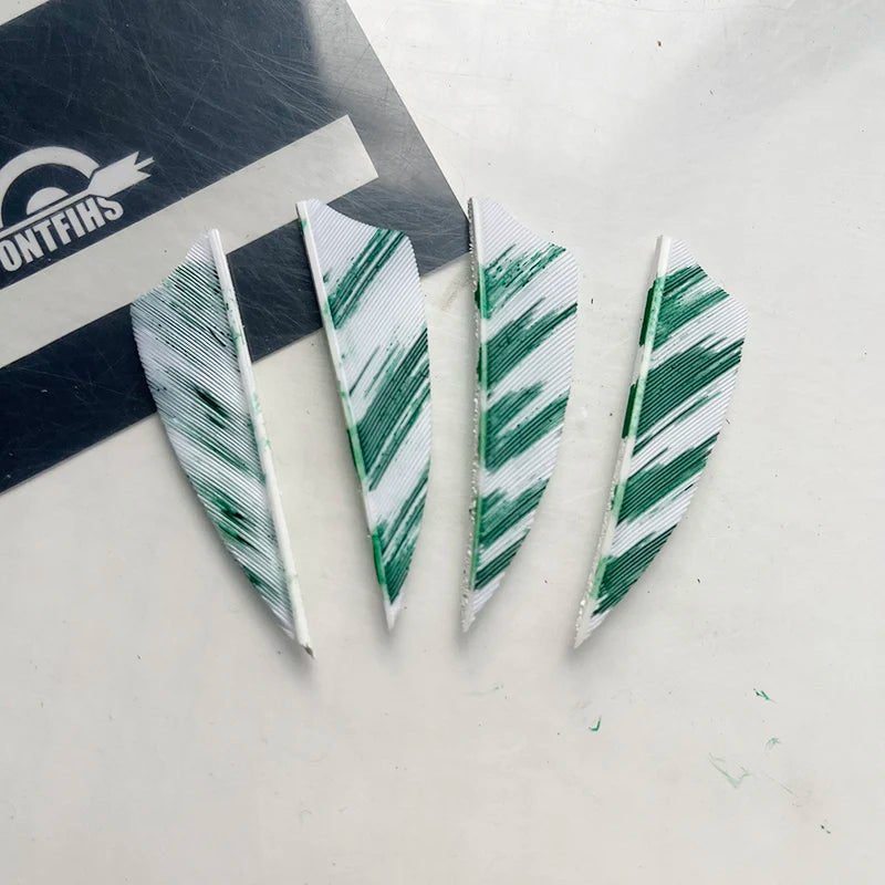 50Pcs 2inch Camo Shield Arrow Fletching Turkey Feathers DIY Accessories Hunting Shooting