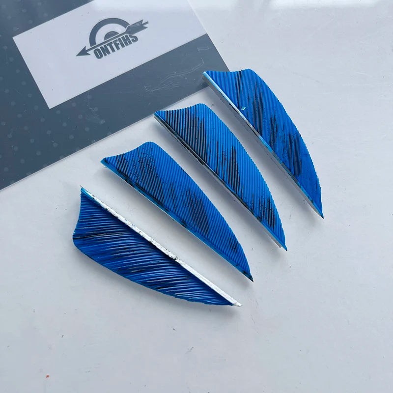 ONTFIHS 2" Shield Ink Painting Arrow Feathers Fletchings