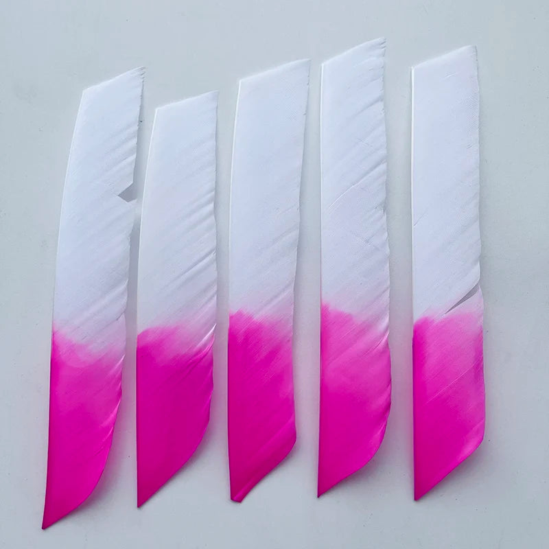 50Pcs Full Length (7-10 Inch) Archery Fletches Natural Turkey Feathers Hunting Arrow Fletching for Bow DIY Accessories
