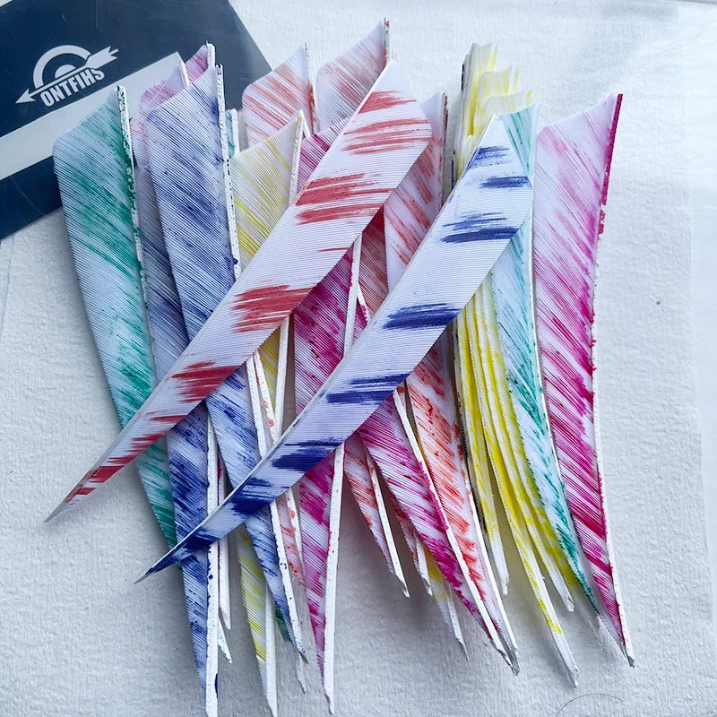 50Pcs 5inch Camo Shield Arrow Fletching Turkey Feathers DIY Accessories Hunting Shooting