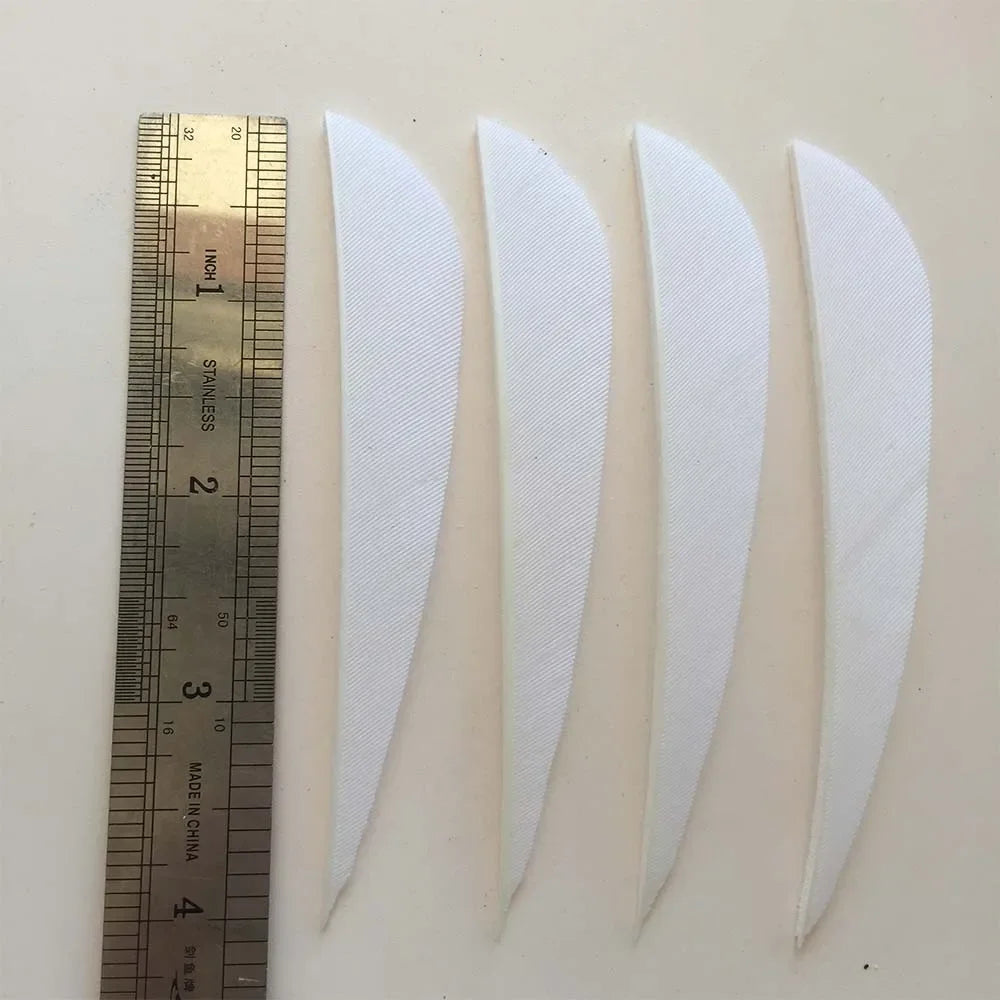 ONTFIHS 4" Solid Color Parabolic Arrow Feathers Fletchings