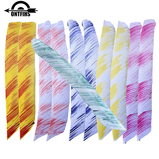 18Pcs Full Length Camo Arrow Fletching Turkey Feathers DIY Accessories Hunting Shooting