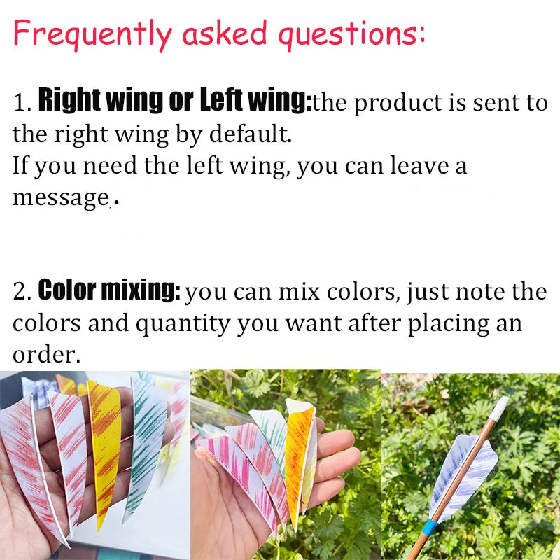 50Pcs 3inch Camo Shield Arrow Fletching Turkey Feathers DIY Accessories Hunting Shooting