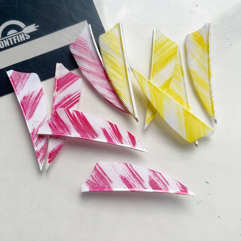 50Pcs 2inch Camo Shield Arrow Fletching Turkey Feathers DIY Accessories Hunting Shooting