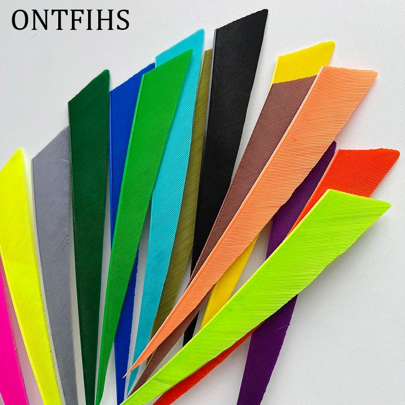 50Pcs Turkey Threaten Feather Arrow Bow Wooden Tail Primitive Feather Arrows War Feather