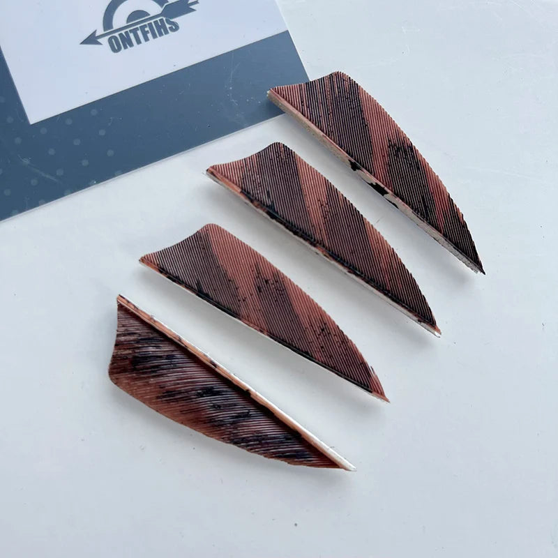 ONTFIHS 2" Shield Ink Painting Arrow Feathers Fletchings