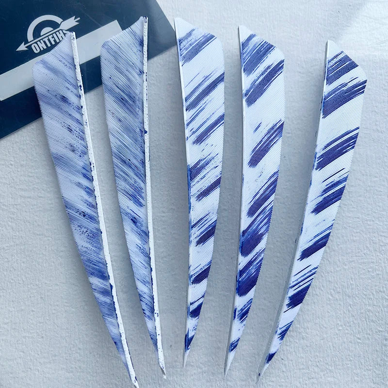50Pcs 5inch Camo Shield Arrow Fletching Turkey Feathers DIY Accessories Hunting Shooting