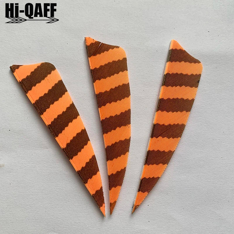 ONTFIHS Shield One Side Striped 3" Arrow Feathers Fletchings