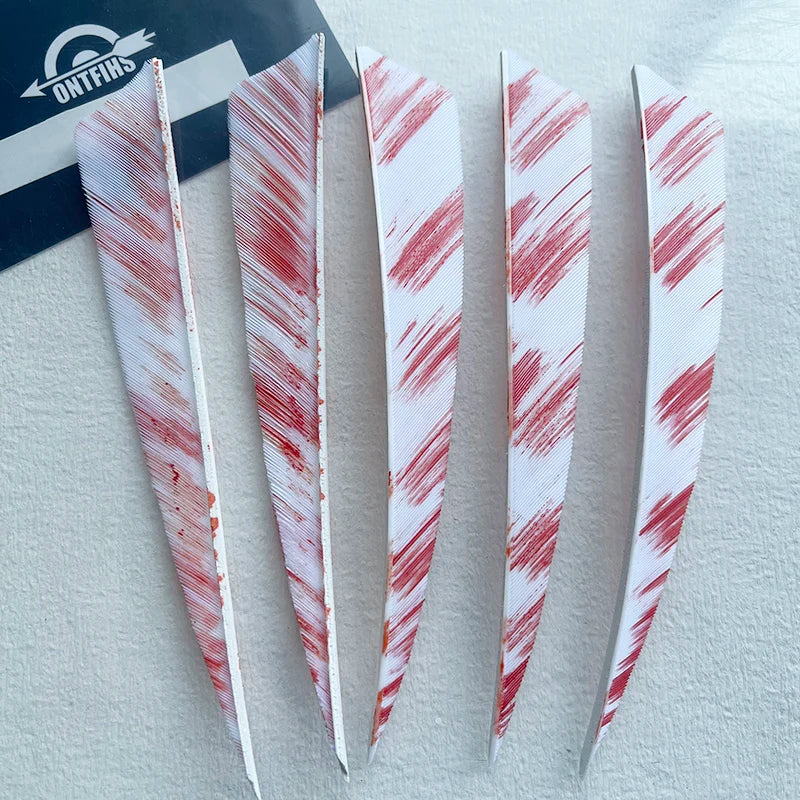 50Pcs 5inch Camo Shield Arrow Fletching Turkey Feathers DIY Accessories Hunting Shooting