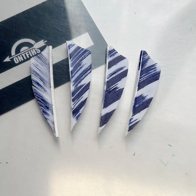 50Pcs 2inch Camo Shield Arrow Fletching Turkey Feathers DIY Accessories Hunting Shooting