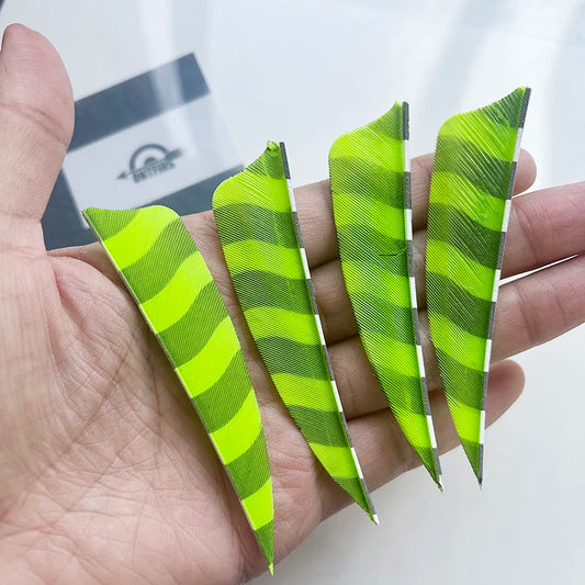 3 Inch Barred Shield Arrow Feathers – Turkey Feather Fletching