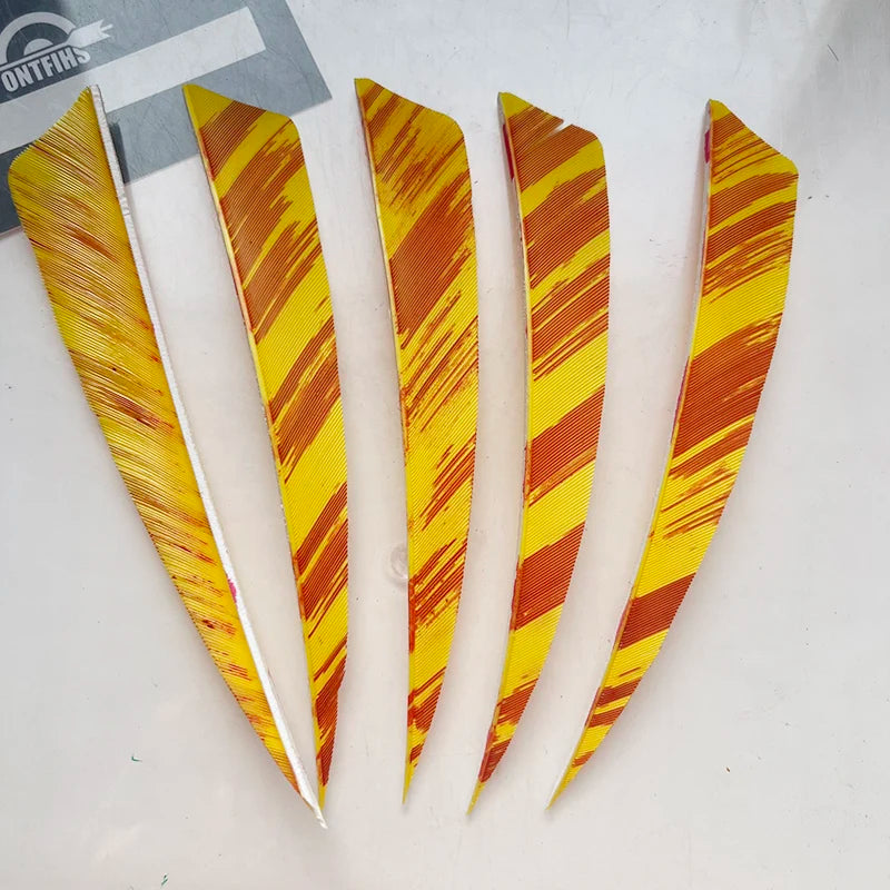 50Pcs 5inch Camo Shield Arrow Fletching Turkey Feathers DIY Accessories Hunting Shooting