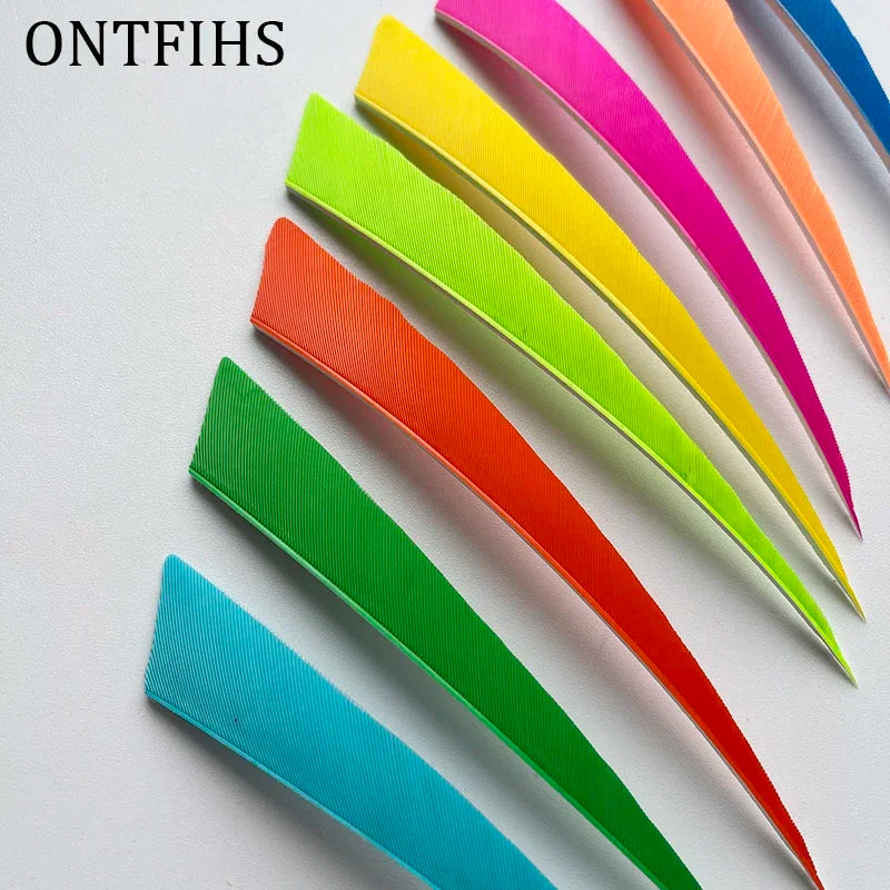 50Pcs Turkey Threaten Feather Arrow Bow Wooden Tail Primitive Feather Arrows War Feather