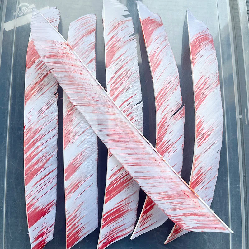 18Pcs Full Length Camo Arrow Fletching Turkey Feathers DIY Accessories Hunting Shooting