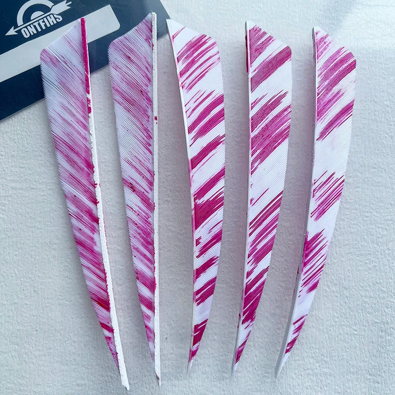 50Pcs 5inch Camo Shield Arrow Fletching Turkey Feathers DIY Accessories Hunting Shooting
