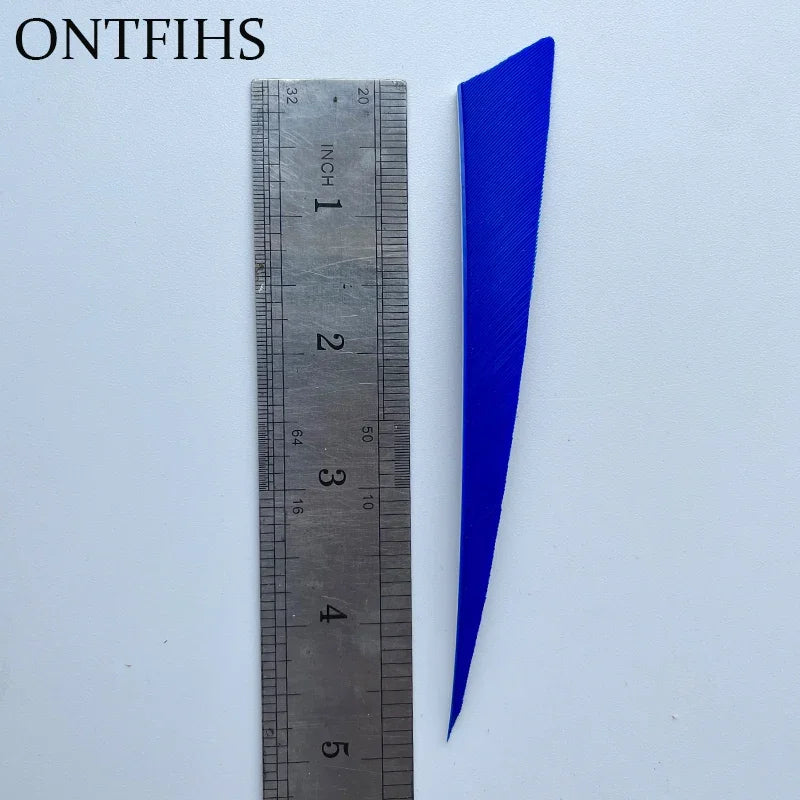50Pcs Turkey Threaten Feather Arrow Bow Wooden Tail Primitive Feather Arrows War Feather