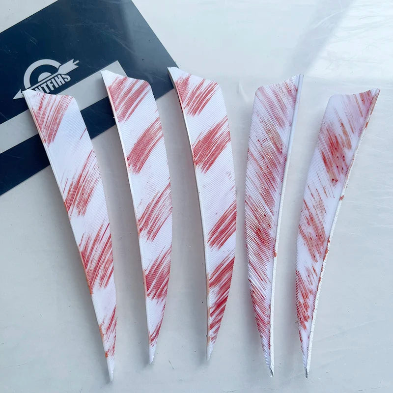 50Pcs 4inch Camo Shield Arrow Fletching Turkey Feathers DIY Accessories Hunting Shooting
