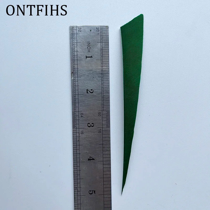50Pcs Turkey Threaten Feather Arrow Bow Wooden Tail Primitive Feather Arrows War Feather