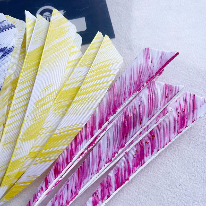 50Pcs 5inch Camo Shield Arrow Fletching Turkey Feathers DIY Accessories Hunting Shooting
