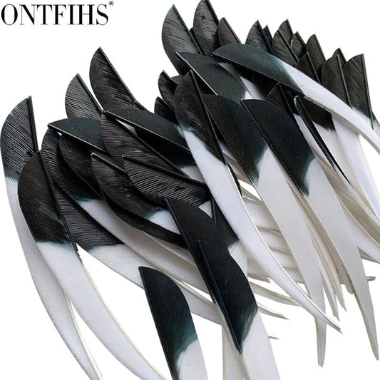 gradient color arrow feathers for archery fletching