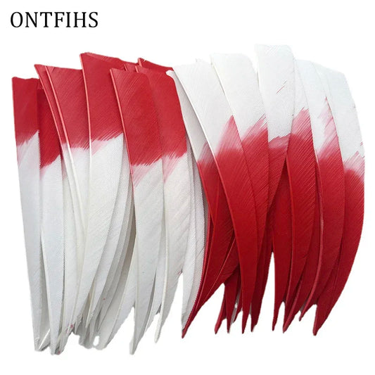 gradient color arrow feathers for archery fletching