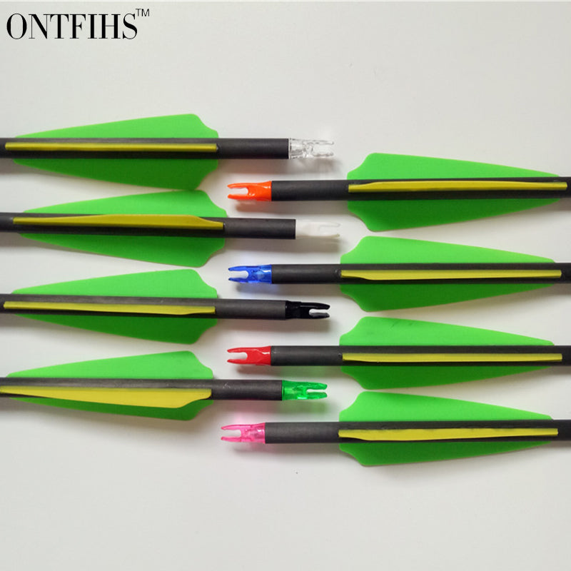 100Pcs Plastic Archery Arrow Push-In Nocks for Arrows 6.2mm Diameter
