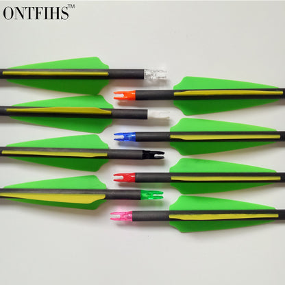100Pcs Plastic Archery Arrow Push-In Nocks for Arrows 6.2mm Diameter