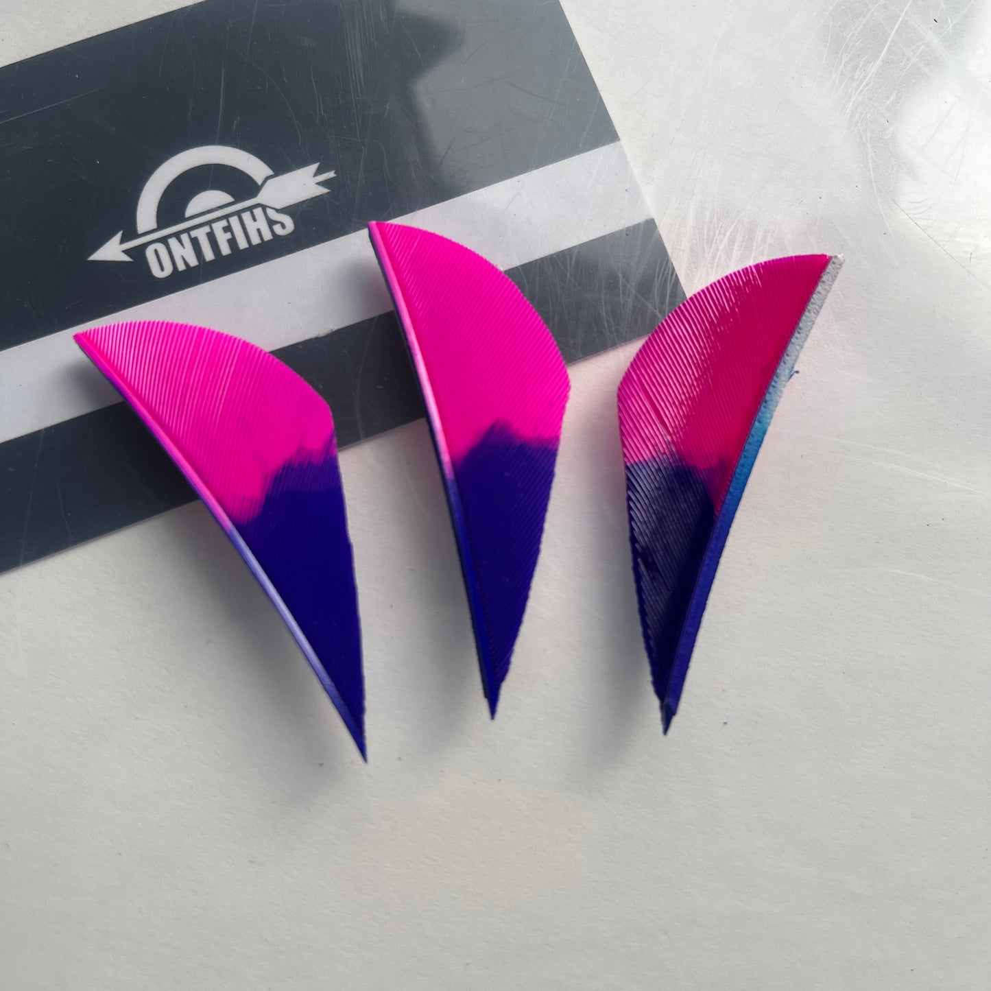 gradient turkey feather arrow fletching for archery