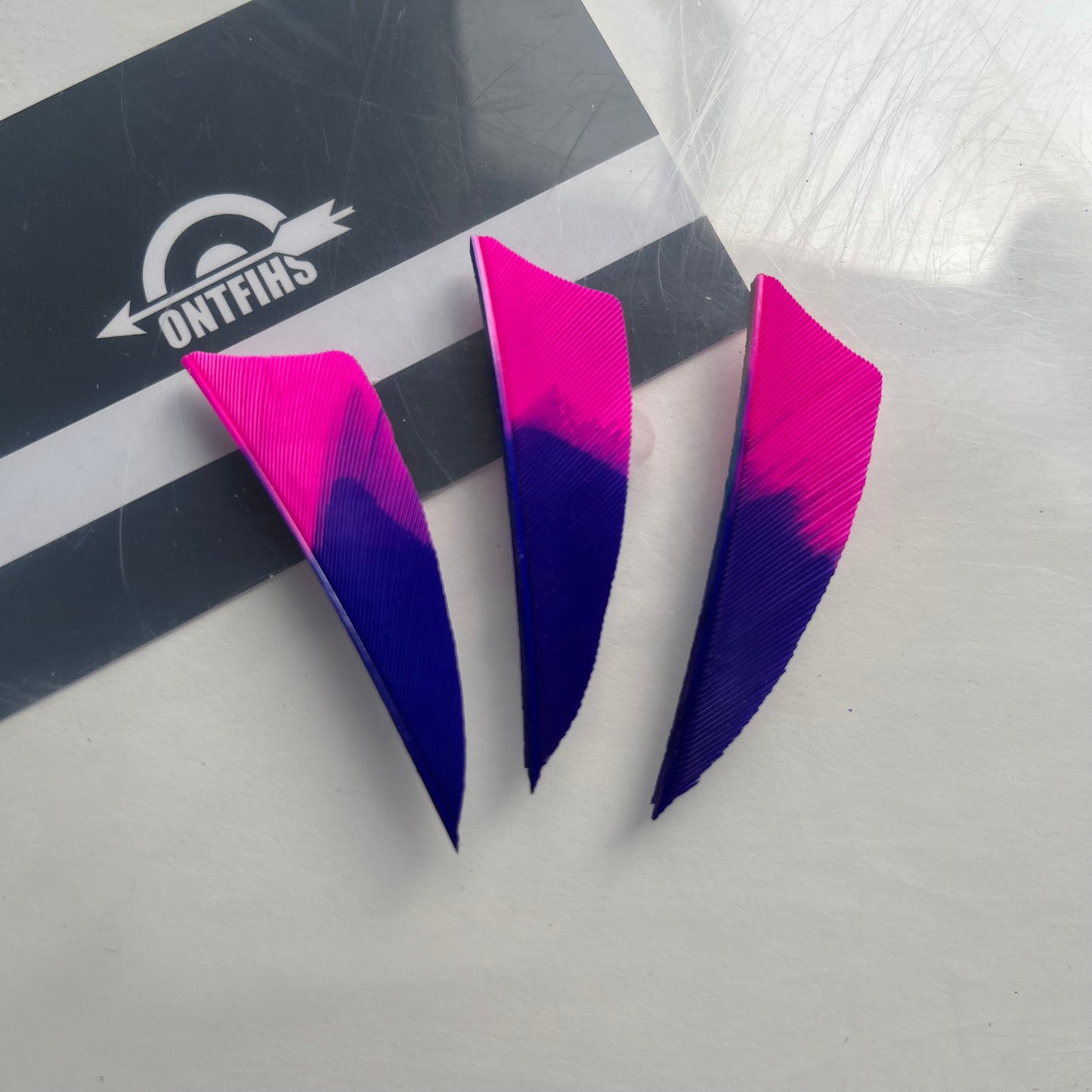 2 inch shield arrow feathers archery fletching