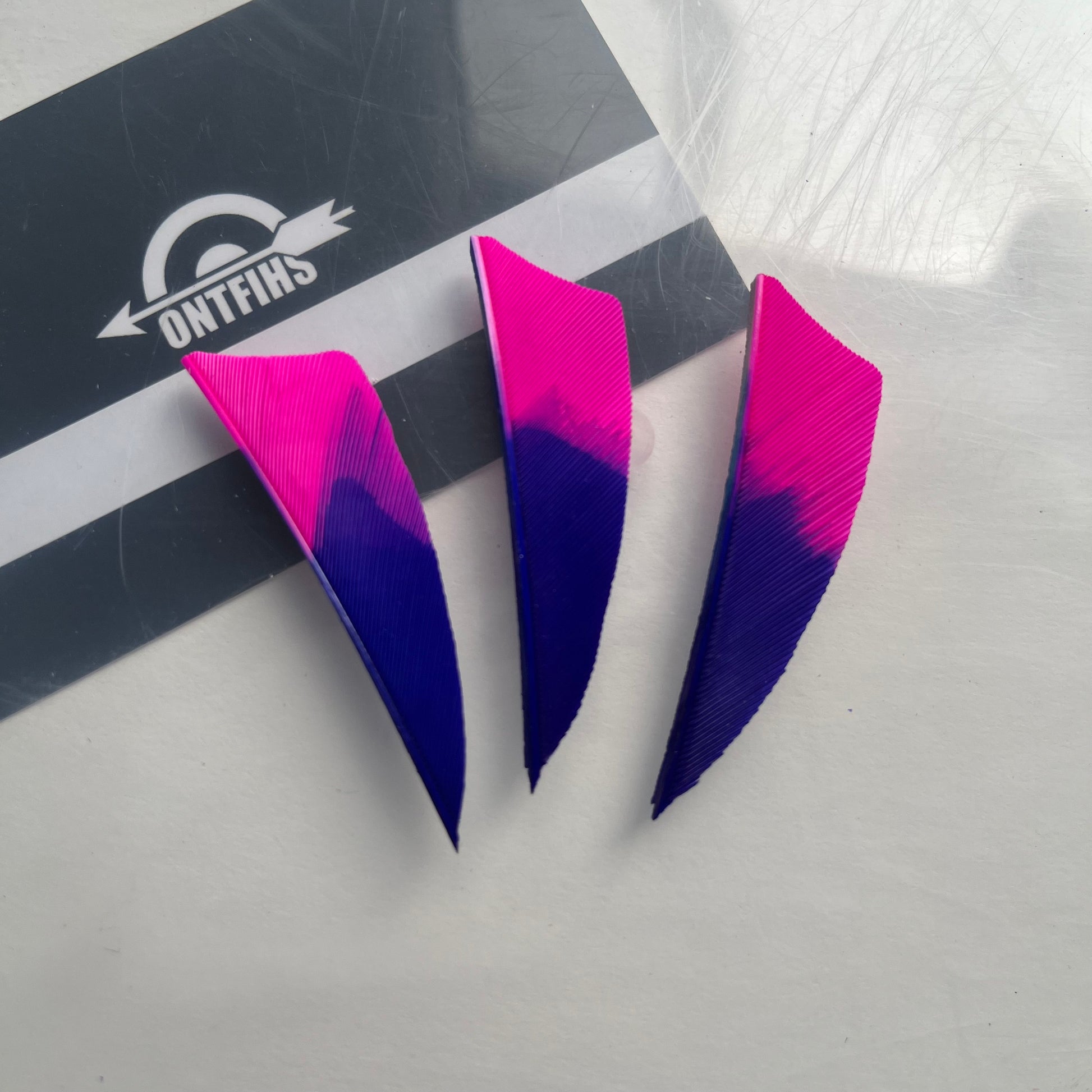 2 inch shield arrow feathers archery fletching