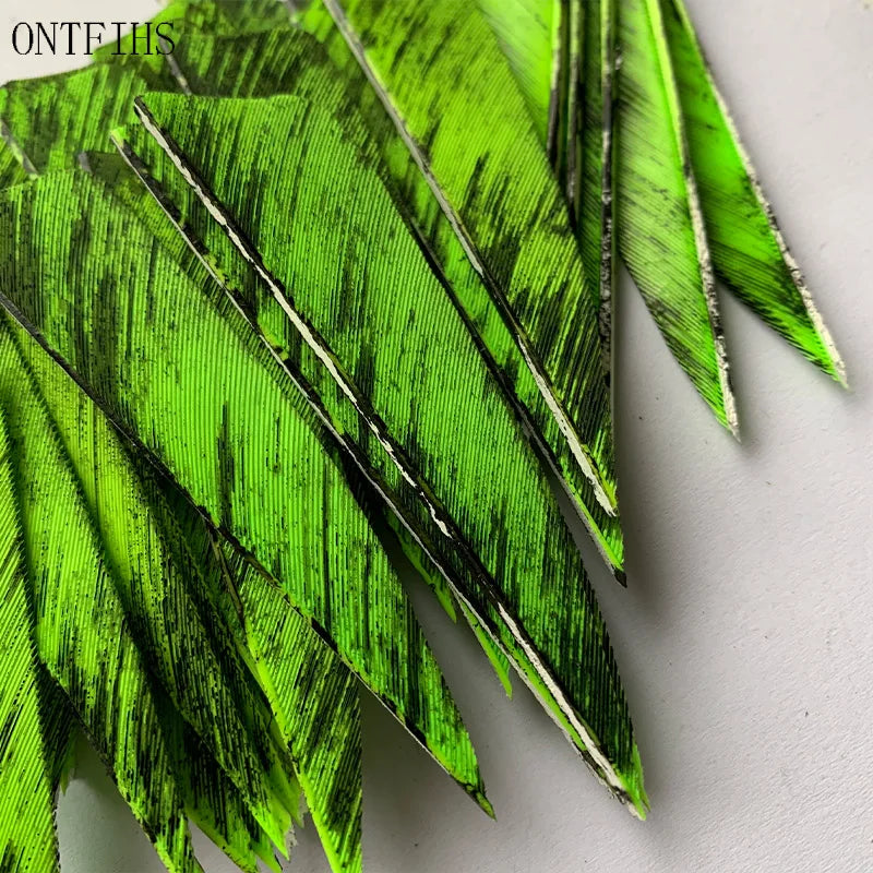 3 inch archery arrow feathers shield shape