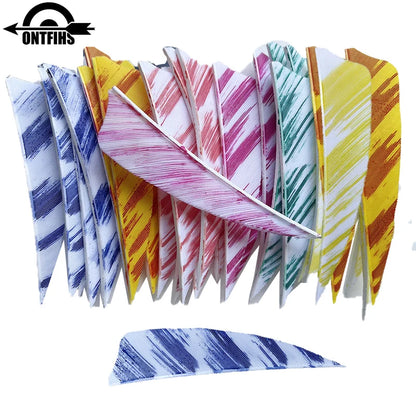 3 inch camo shield arrow feathers turkey feather fletching