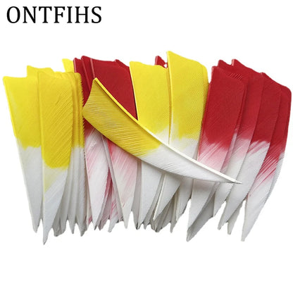 3 inch gradient arrow feathers turkey feather fletching