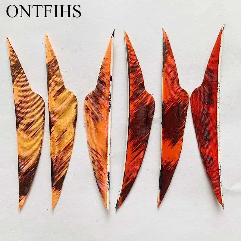 4 inch archery arrow feathers fangs shape